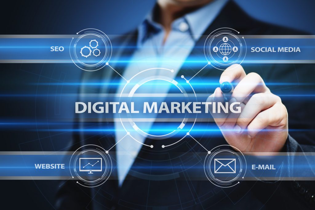 A Person Showing Digital Marketing Strategies